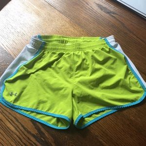 S Under Armour Lime gym shorts